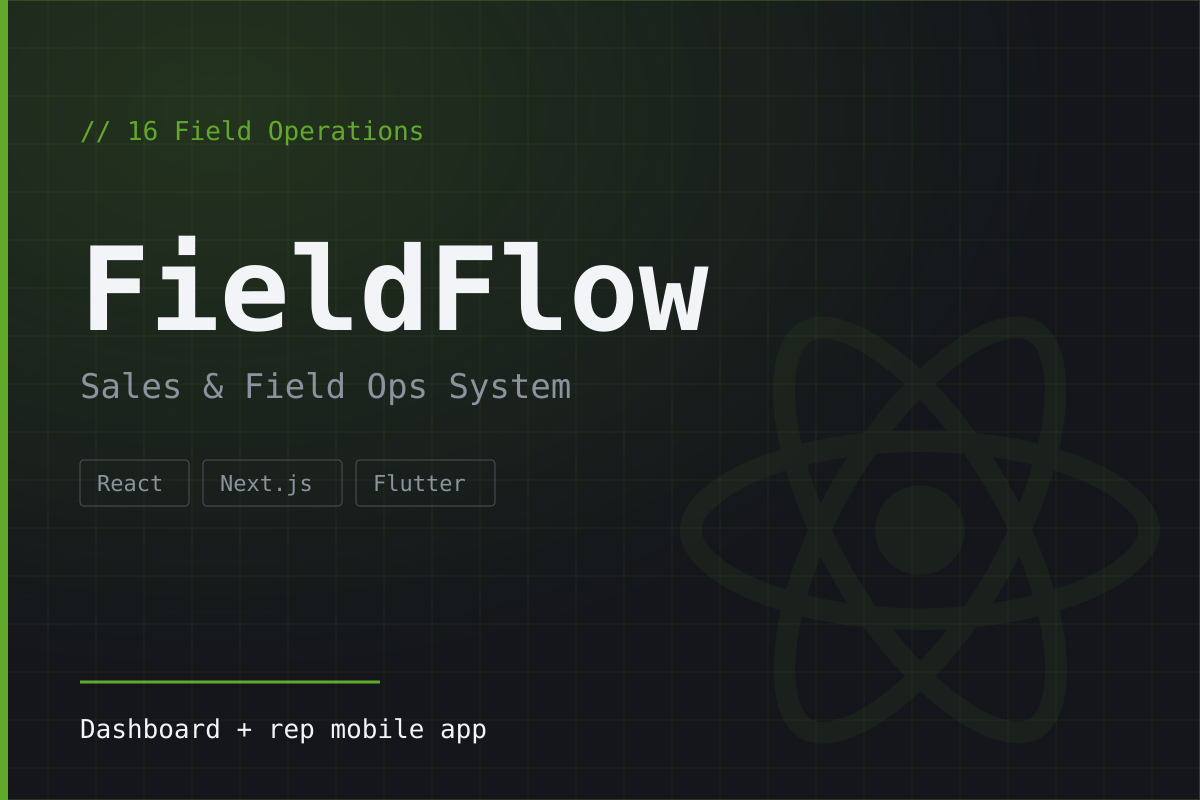 FieldFlow — Sales & Field Operations