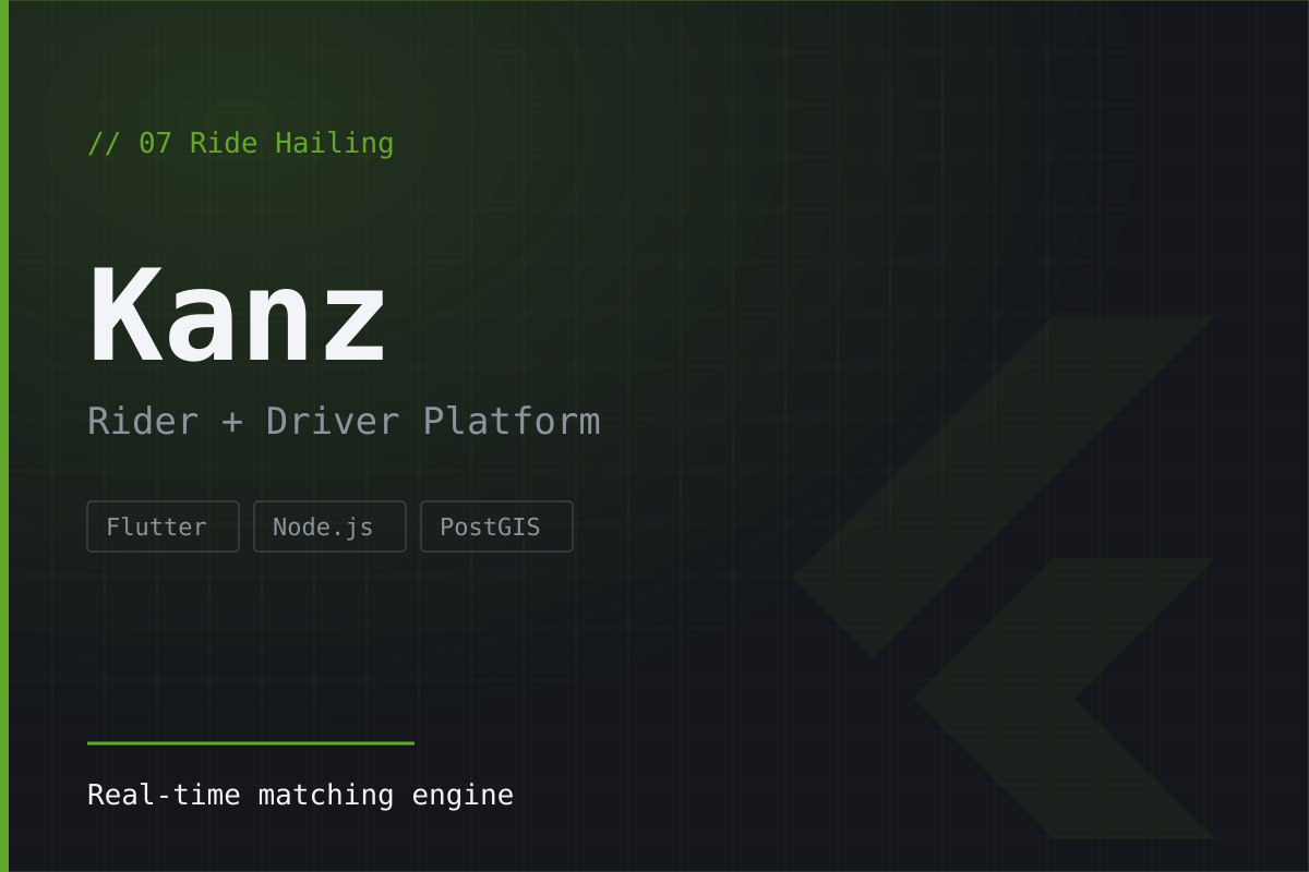 Kanz — Ride-Hailing Platform
