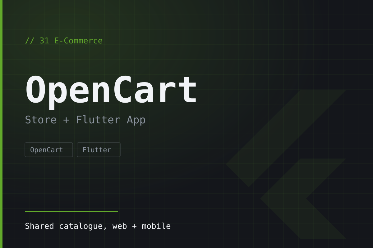 OpenCart + Flutter E-Commerce
