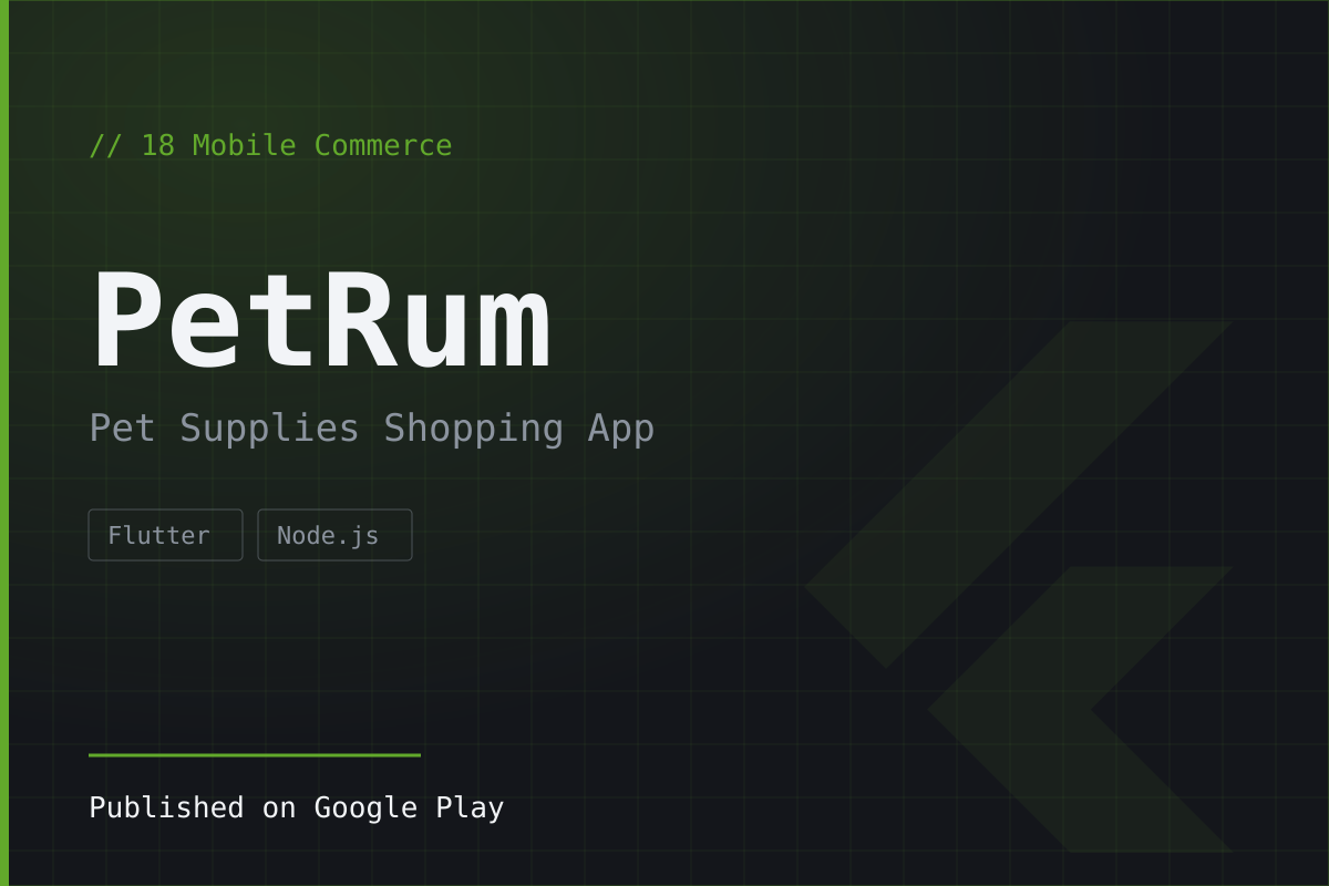 PetRum — Pet Supplies Shopping App