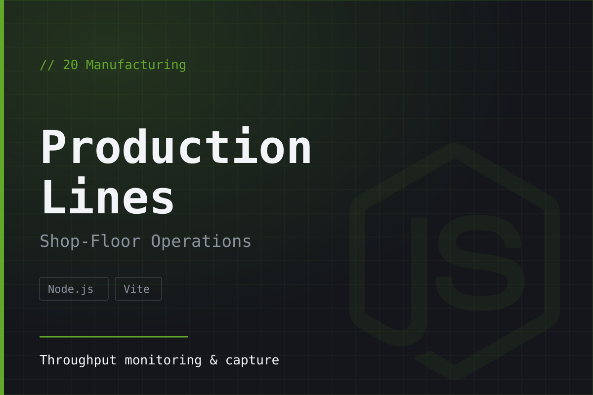 Production Lines Management System