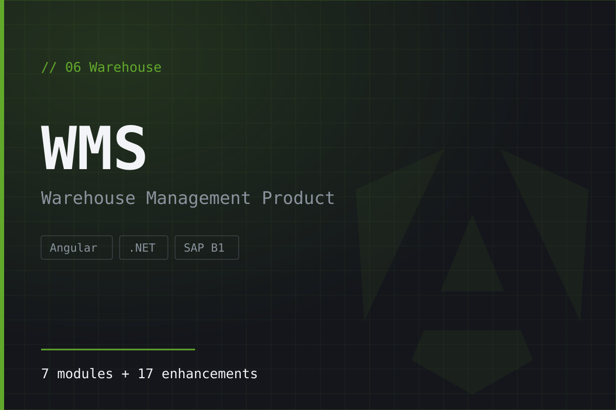 WMS — Warehouse Management Product